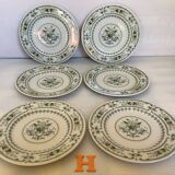 Six assiettes à fromage ou pain provençal royal Doulton