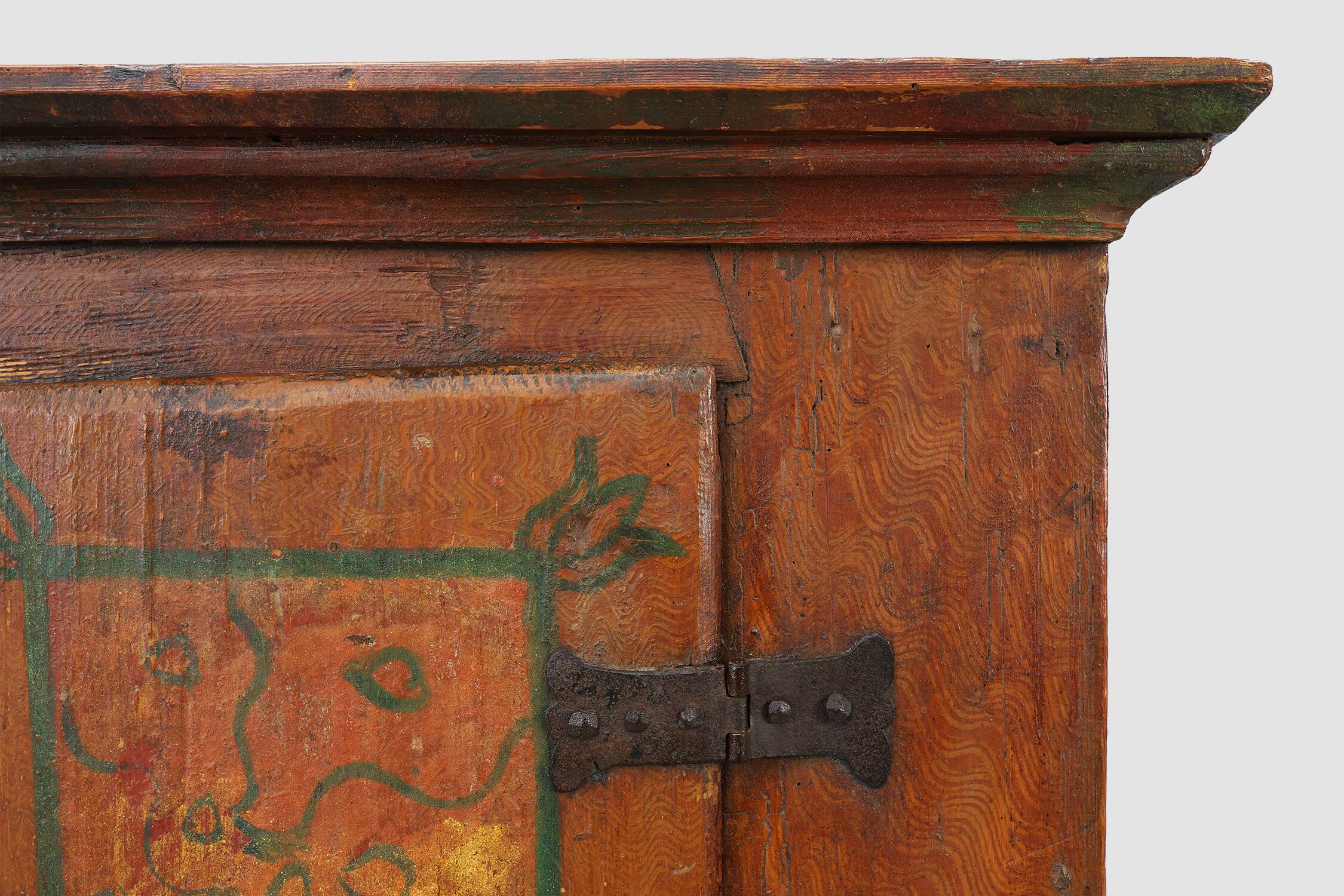 Small Antique Oak Cabinet, France, 18th Century