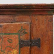 Petit cabinet en chêne ancien, France, XVIIIe siècle