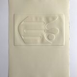 Signed and numbered print by Jean Legros, Geometric Relief II, c 1970
