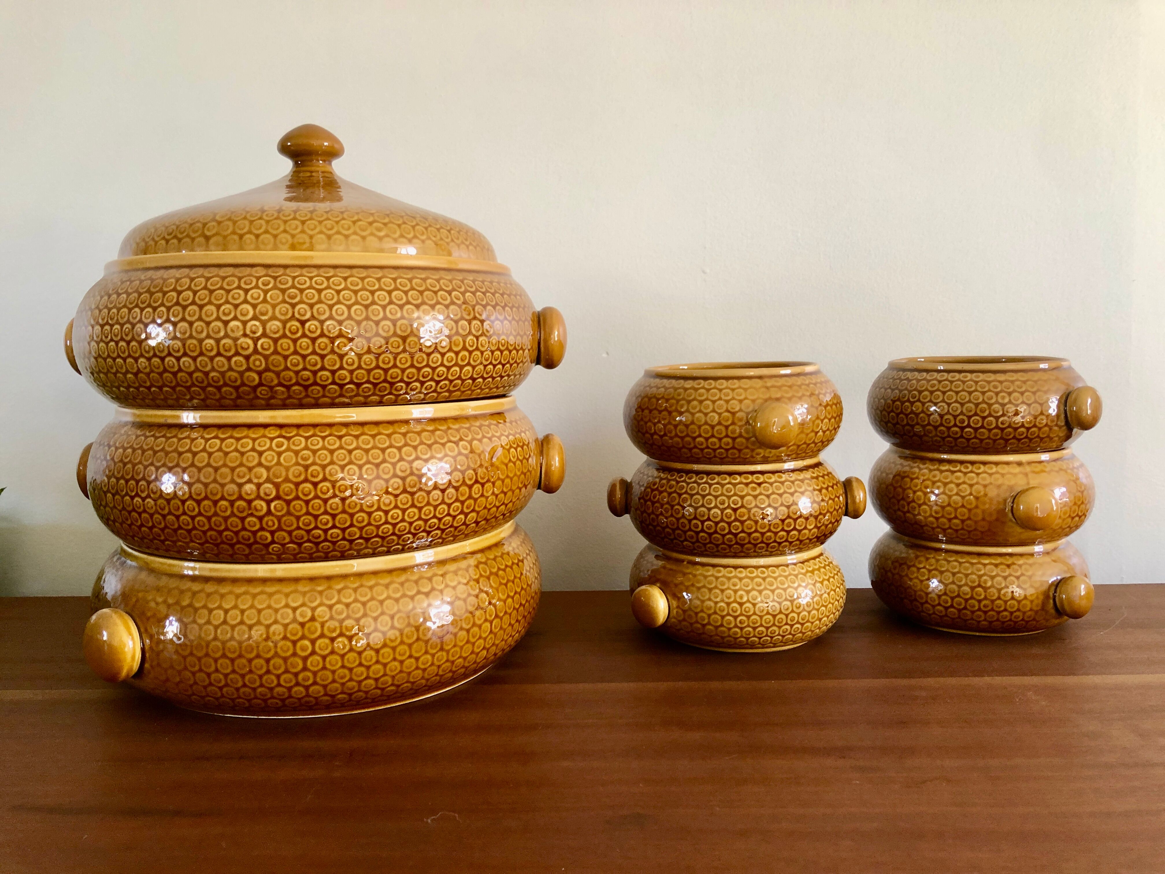 Gien ceramic couscous set