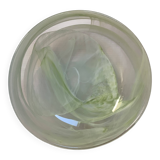 Large green pâte de verre dish.