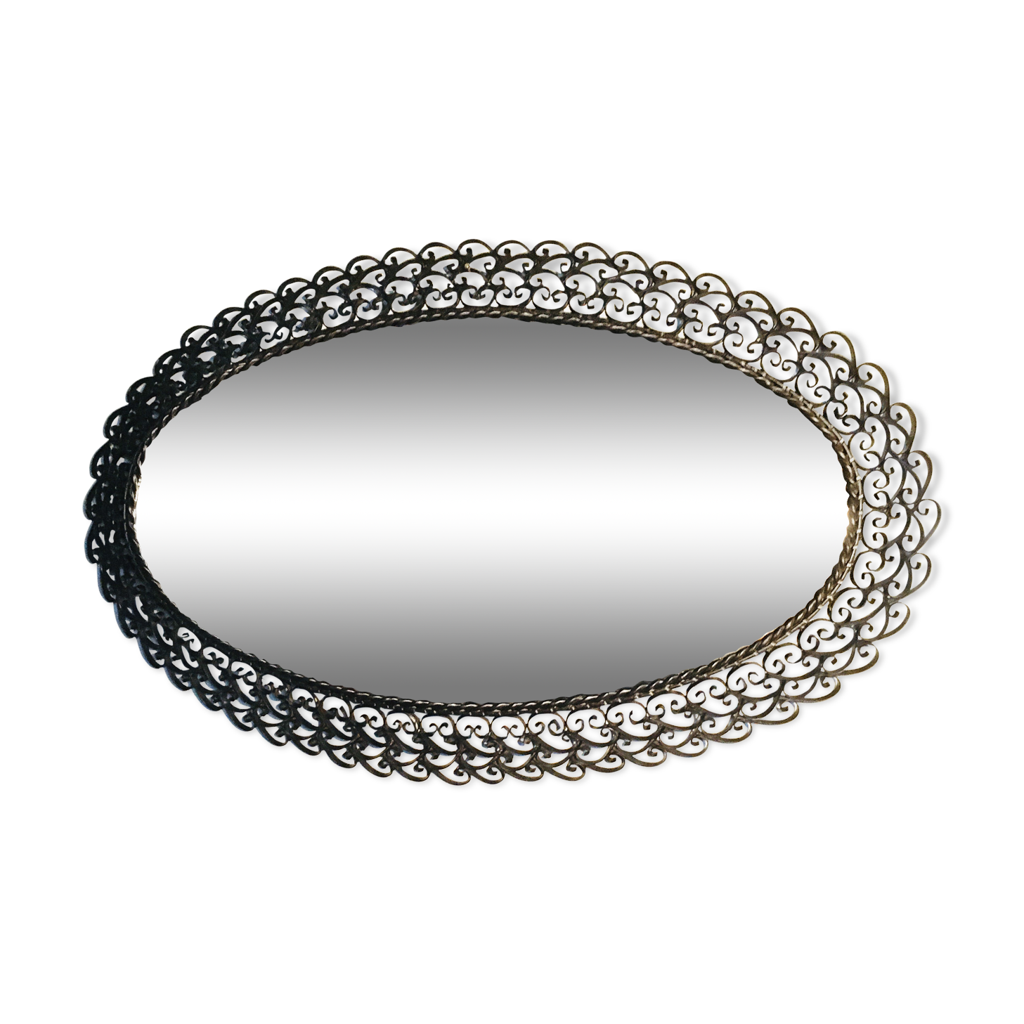 Wrought iron mirror 1950 - 80x130cm