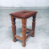 Set of Dutch Art Deco S Handle Stools, 1930s