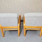 Fauteuils en hêtre par Karel Kozelka & Antonin Kropacek années 1940