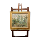 Huile sur toile paysage Roger Reboussin