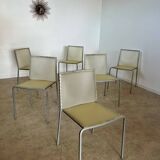 Lot of 6 Zip model chairs by Italian design Marco Maran for Desalto vintage chair