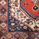 Ancient Asian wool rug, finely knotted, handmade 72 x 33 in.
