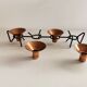 Older Danish designed candlestick, made of cast iron and copper.