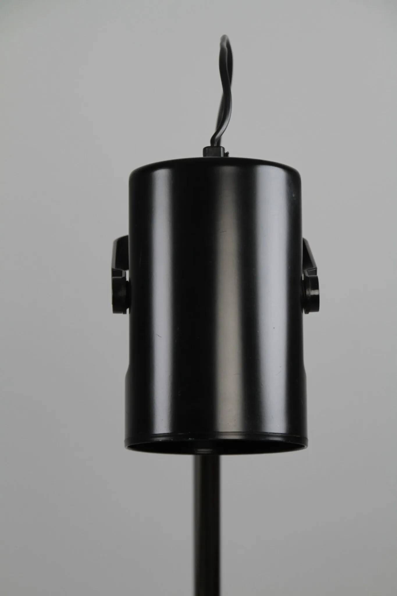 Pair of Black and Chrome “Orion” Floor Lamps by Per Sundstedt for Ateljé Lyktan, Sweden, 1960s