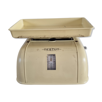 Pale yellow vintage testut scale