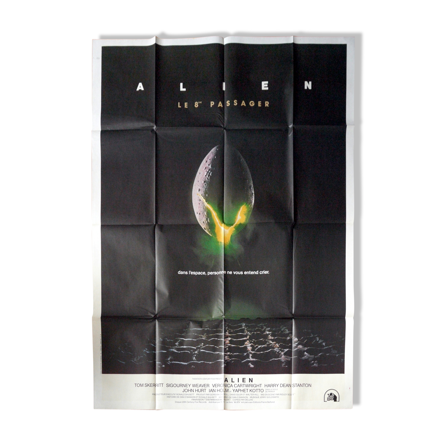 Original movie poster "Alien the 8th passenger" Ridley Scott