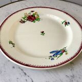 round dish Villeroy & Boch La Louvière Belgian manufacture in Iron Earth early twentieth century