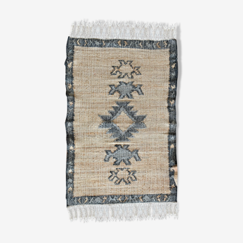 Tapis Kilim tissé à la main en chanvre, indien