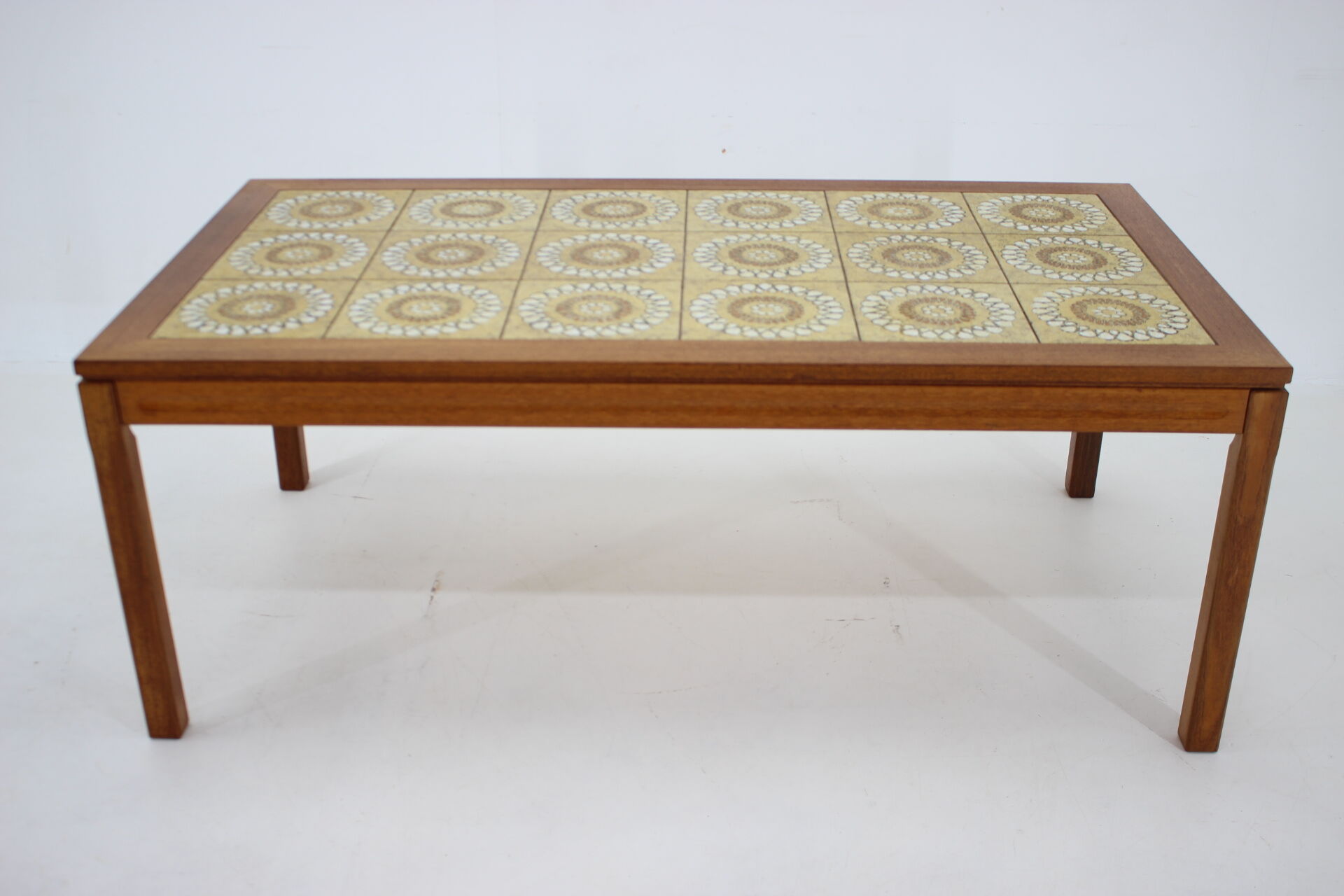 1960s palisander and tile coffee table ,denmark
