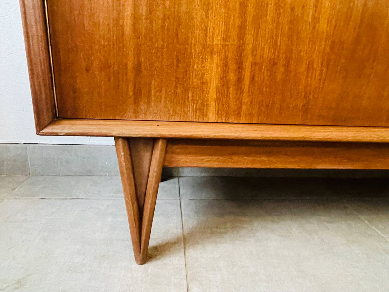 Vintage signed high sideboard / silver dresser