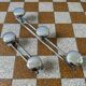 70s chrome metal coat rack (X2)