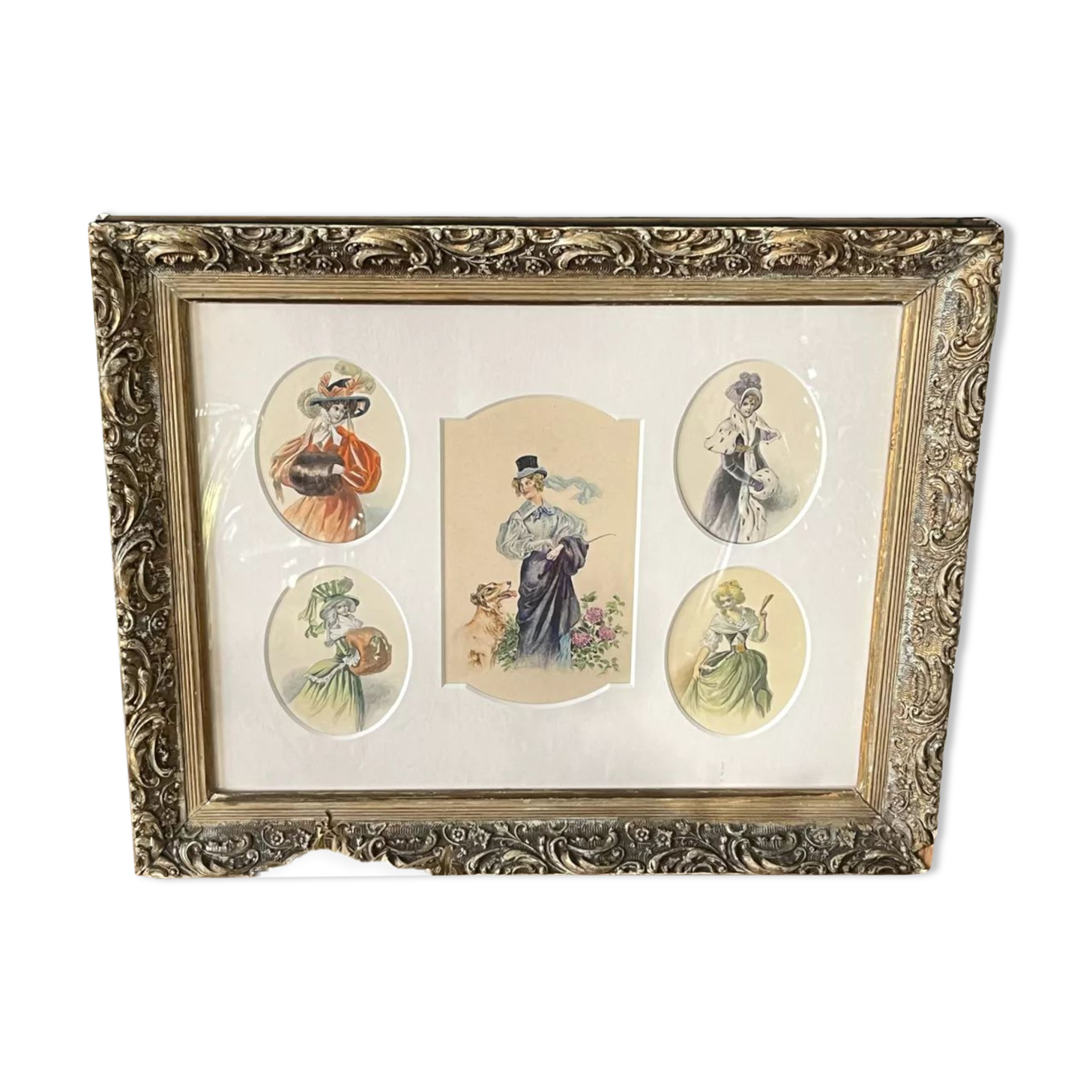 Painting of elegant women