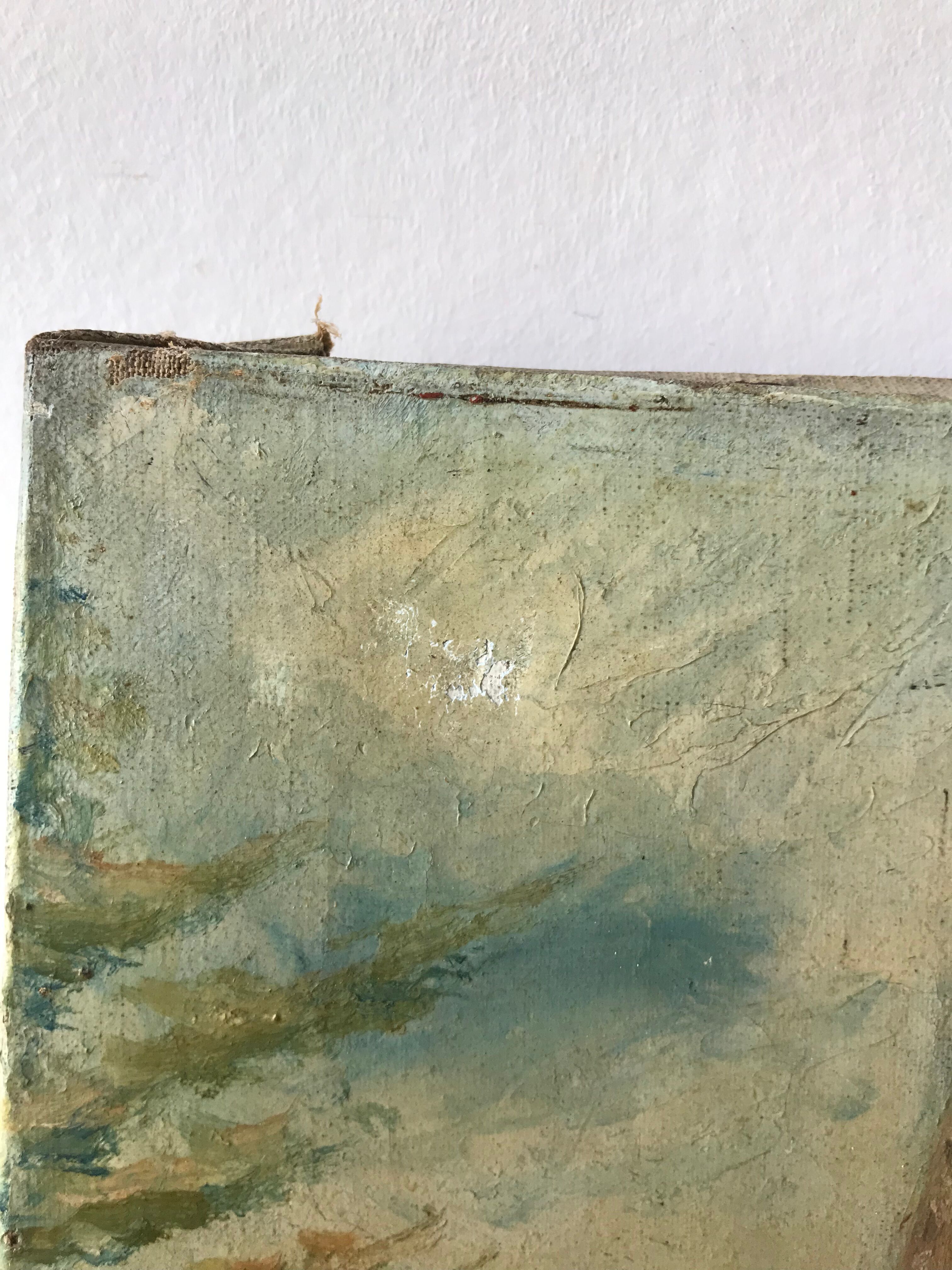 Oil on canvas landscape