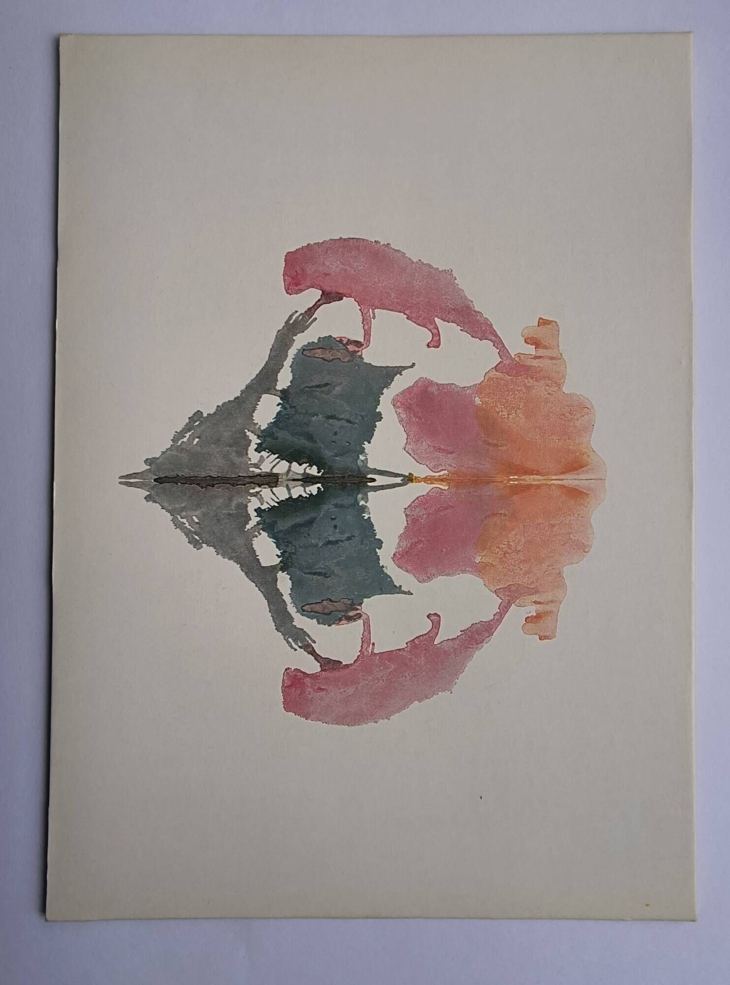 Original Rorschach test card "Card VIII" Imagination