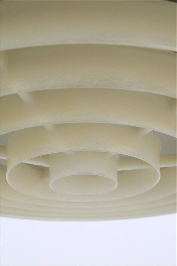 Rare big Lyfa Space Age pendant lamp / Mid-century Danish modern design / 1960s / 1970s / green