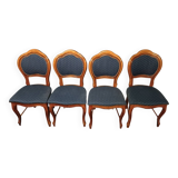 4 Louis Philippe clover chairs