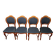 4 chaises Louis Philippe trèfle