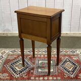 Chevet en merisier des années 1950 de style Louis XVI
