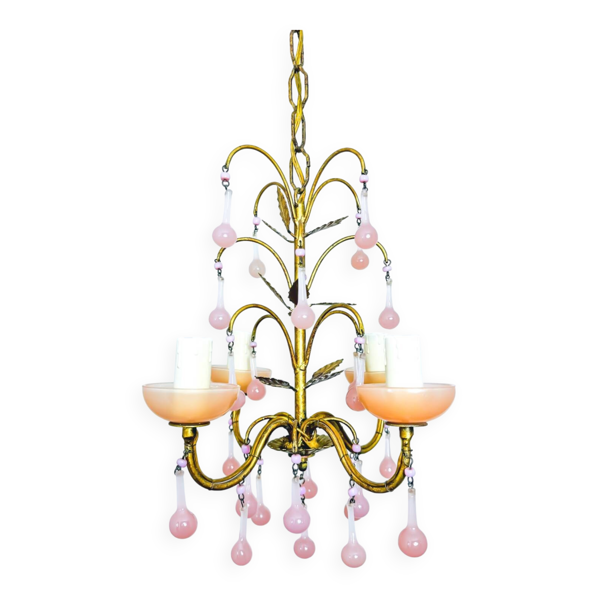 Murano Drop Pendant Light 1930s