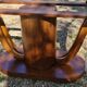 Art Deco dining table in solid walnut – 1930s – extendable