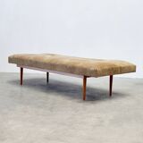 1970's German wooden sofa / daybed