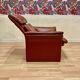 Pair of "Erpo" designer adjustable leather armchairs.