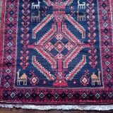 Handmade Persian Beluch Rug 188x96cm