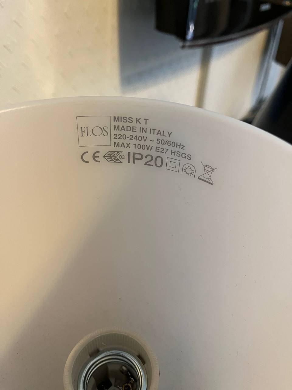 Flos Miss K Starck white lamp