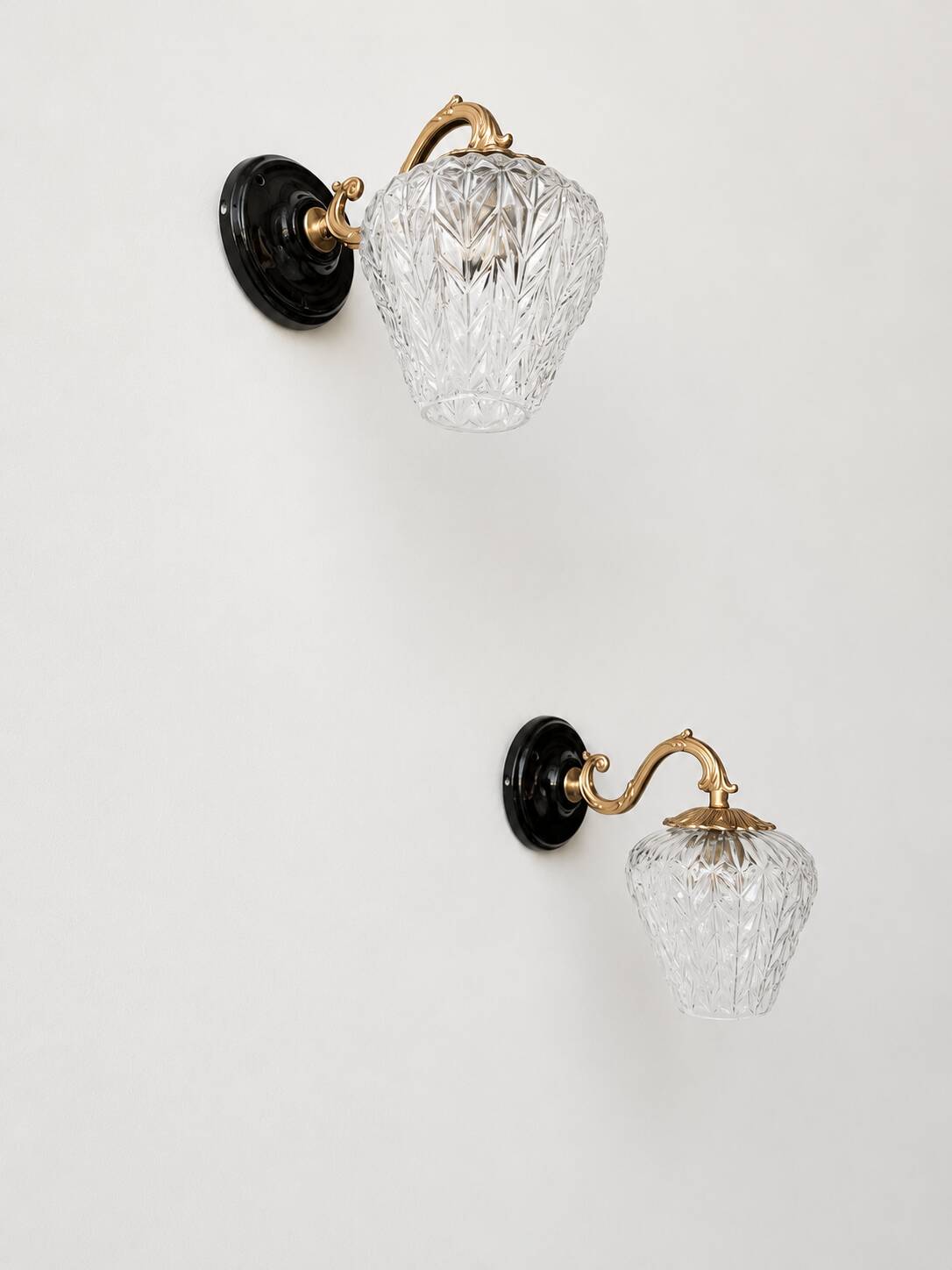 Vintage baroque wall lights