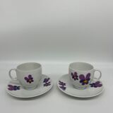 10 tasses et sous tasses 1970