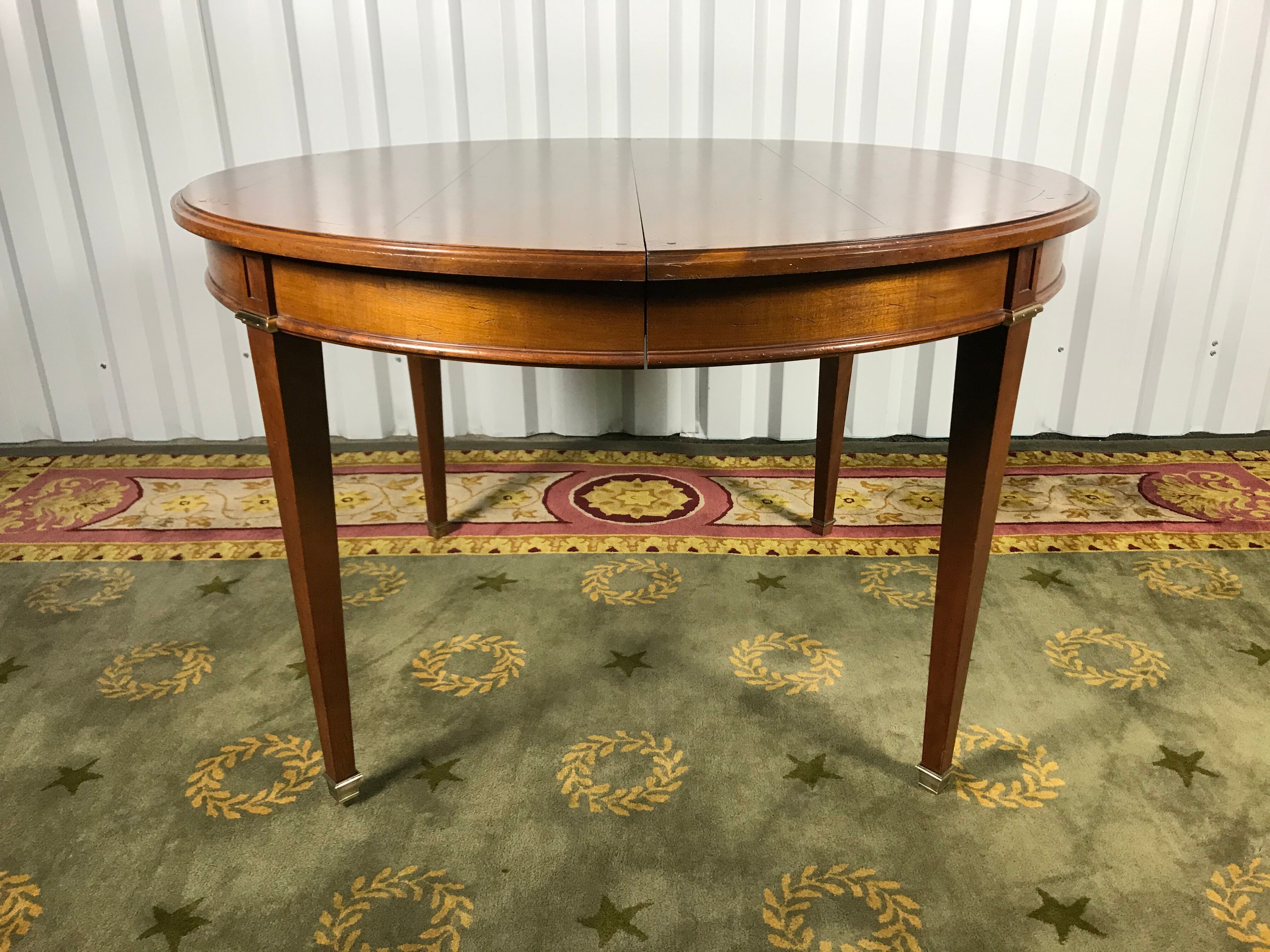 Louis XVI dining room table - 3 cherry extensions
