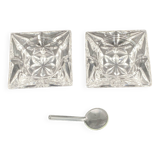 Salt shakers in their original box and teaspoon