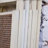 4 vintage folding cane chairs