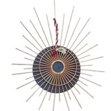 Gold metal sun mirror