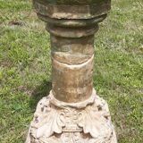 Holy water font on stone column (17th century)