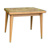 Pretty glass pine table, vintage