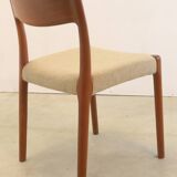 Ensemble de 4 chaises de salle à manger danoises en teck "Borup".