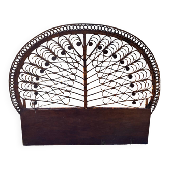 Rattan headboard