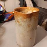 Pichet/pot à eau ou à lait, ancien, en grès vernisse