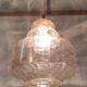 Amber glass Scandinavian suspension style - 1960s-70s