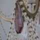 Pampille bronze chandelier and charm