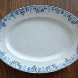 Plat ovale terre de fer Sarreguemines