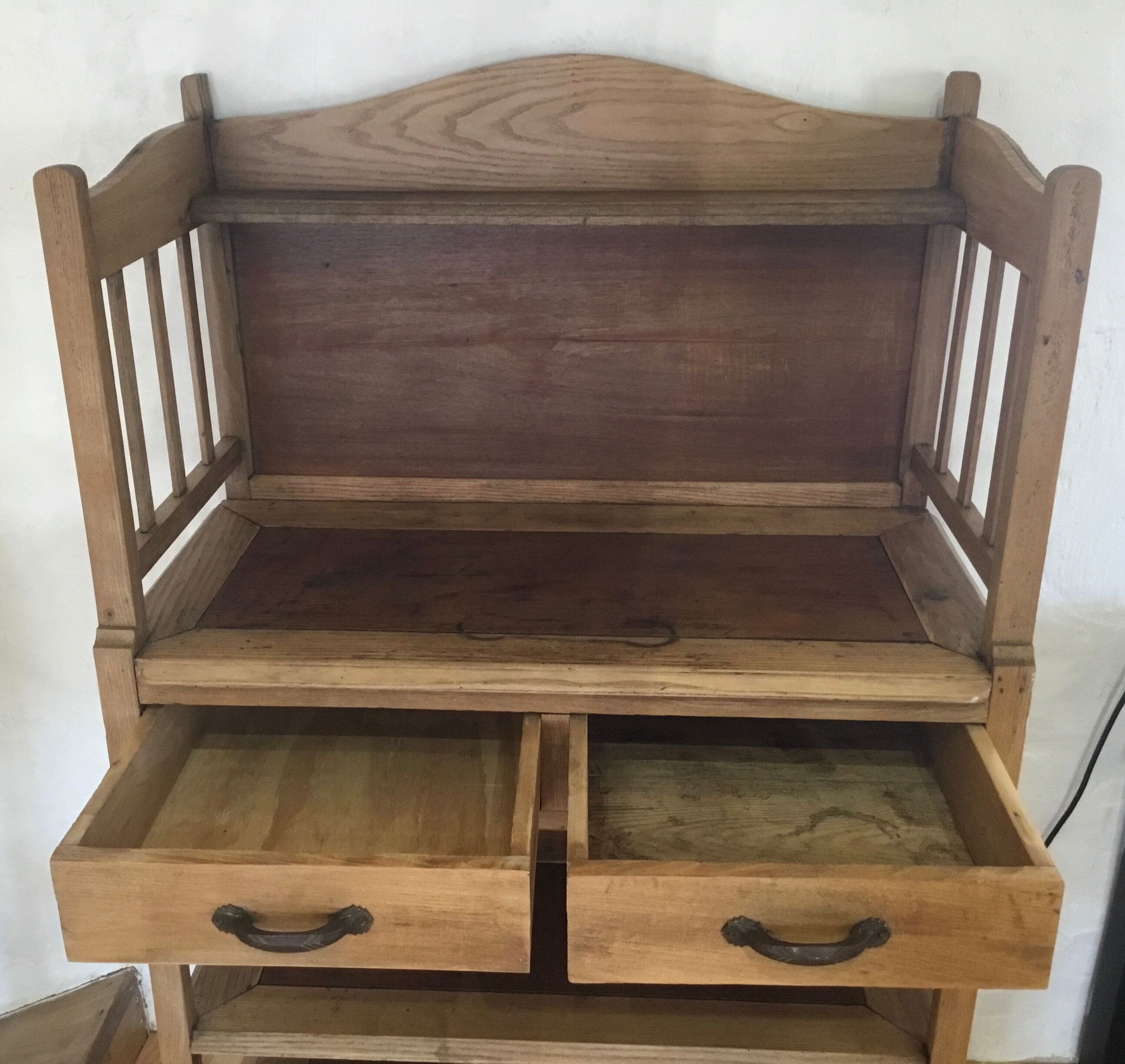 Buffet served early twentieth century in white wood and mahogany