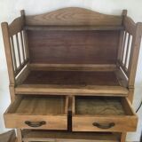 Buffet served early twentieth century in white wood and mahogany